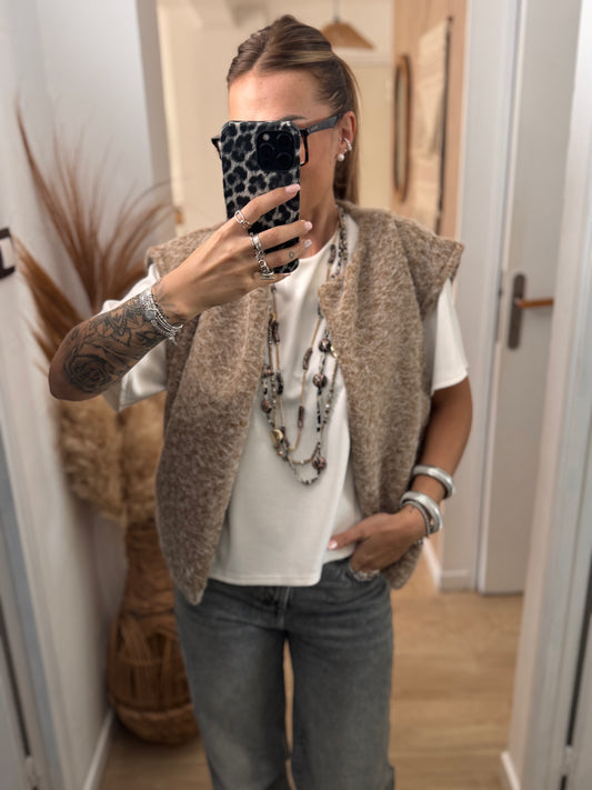 GILET MARIUS CAMEL
