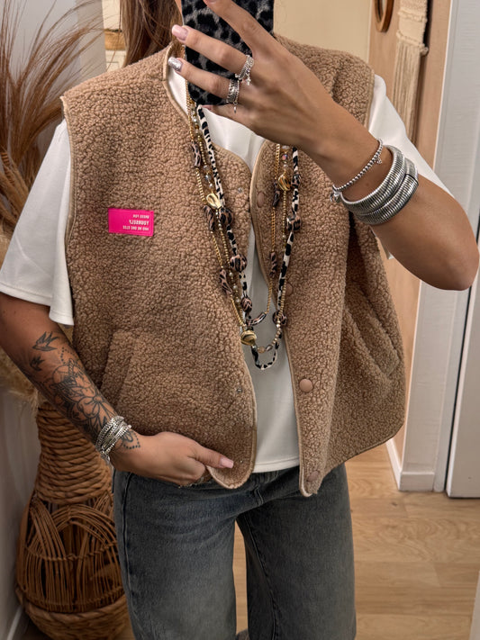 GILET CAMEL