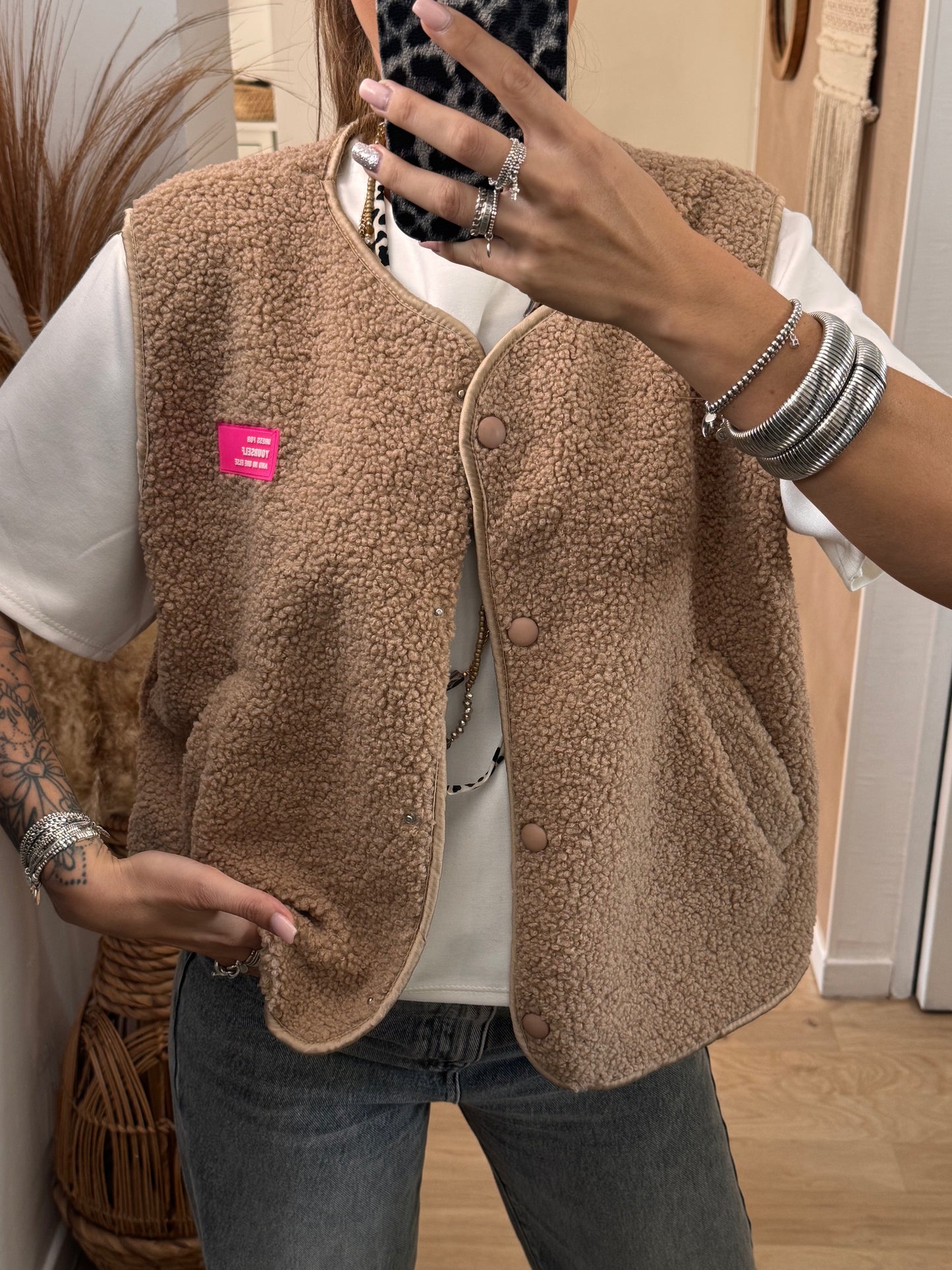 GILET CAMEL