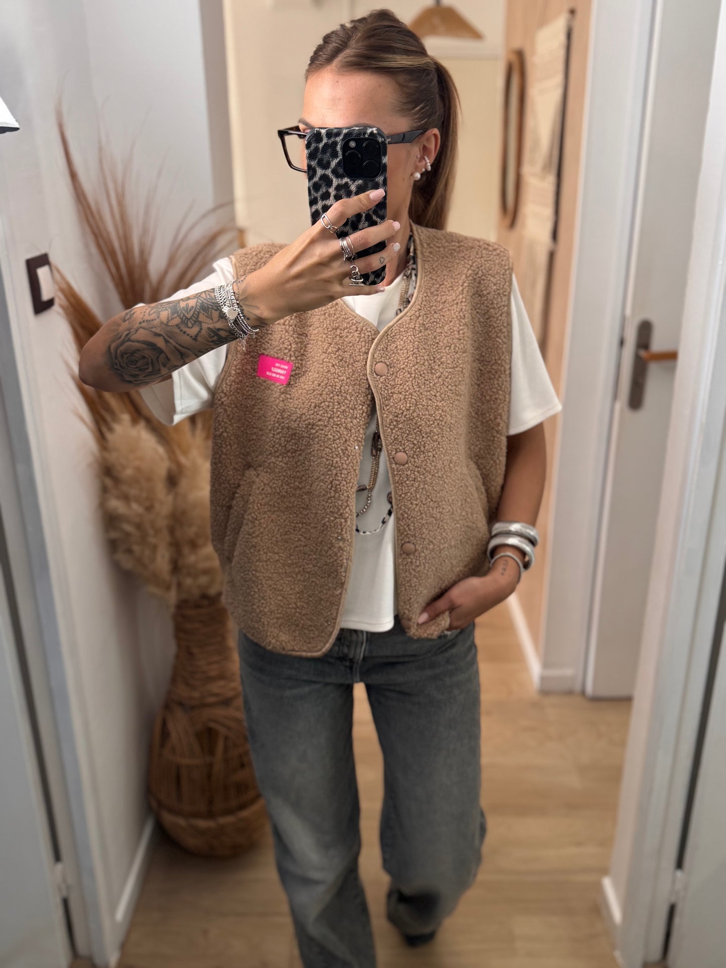 GILET CAMEL