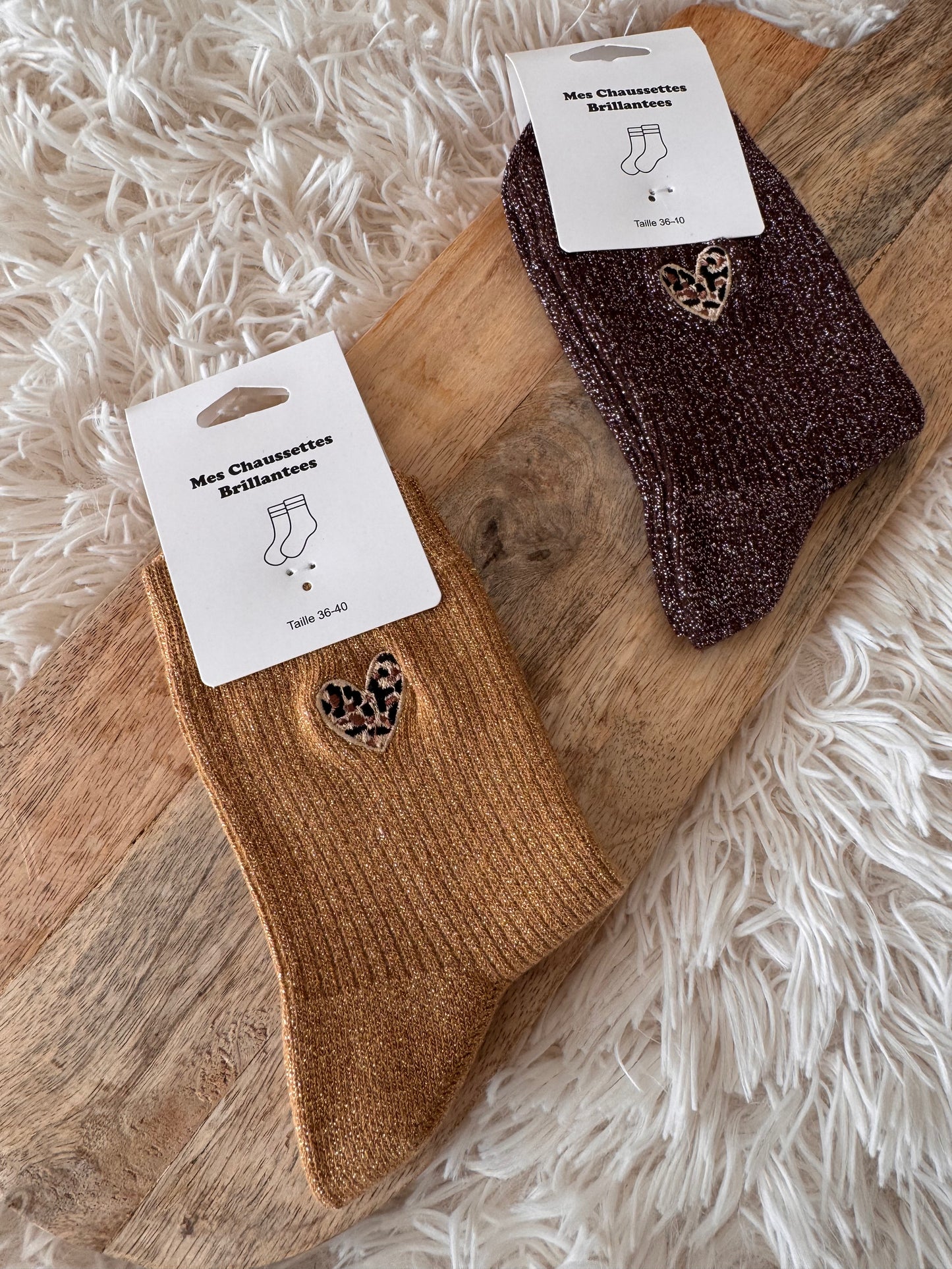 CHAUSSETTES À PAILLETTES 🖤