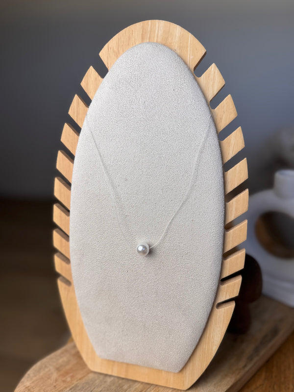 COLLIER PERLE SUR FIL