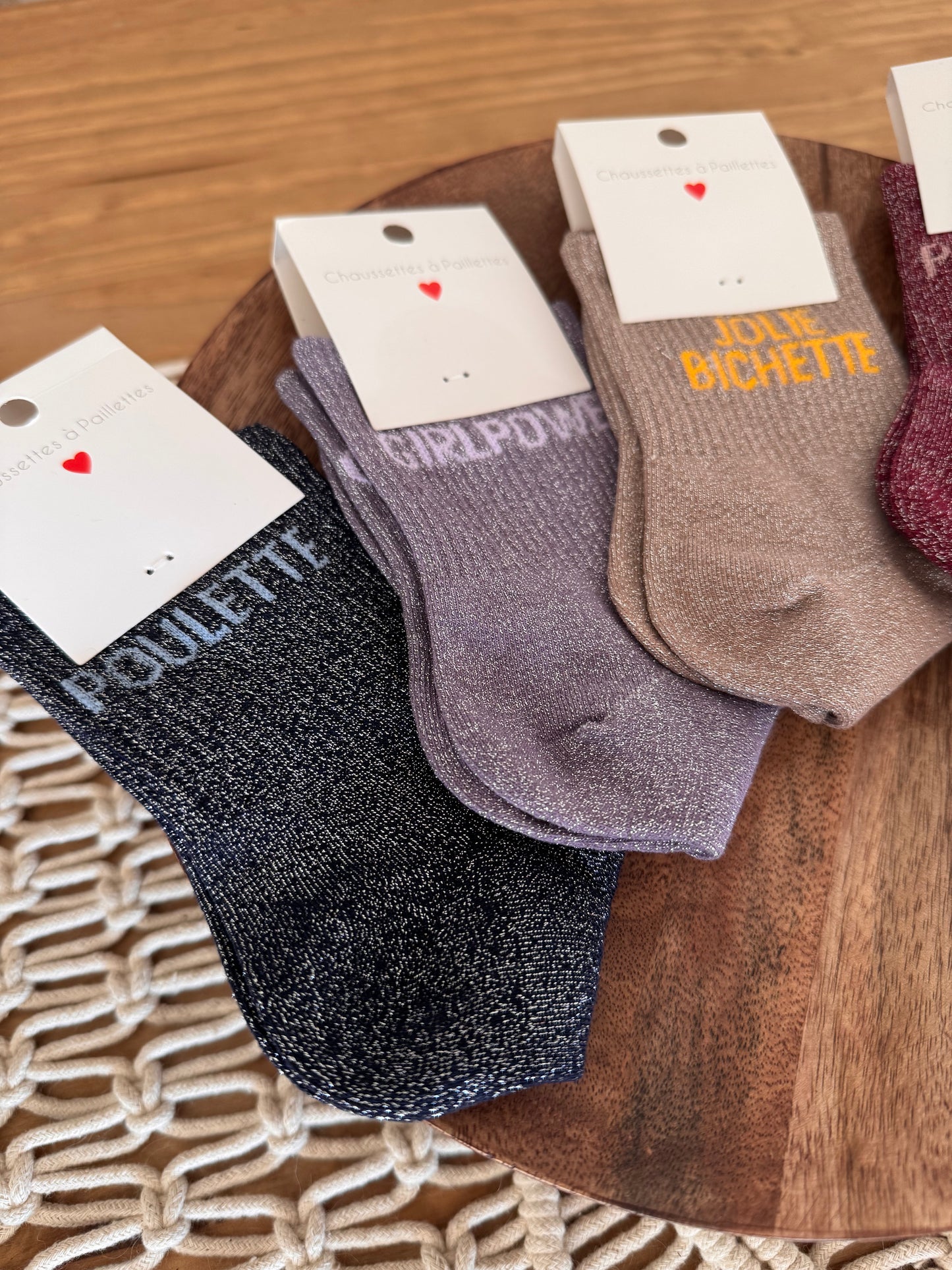 CHAUSSETTES À PAILLETTES