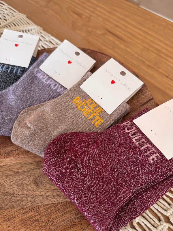 CHAUSSETTES À PAILLETTES