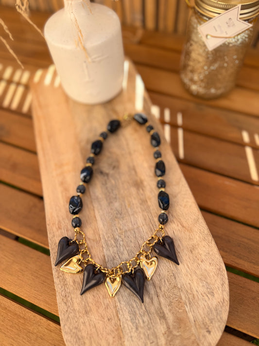 COLLIER CHARMS COEURS