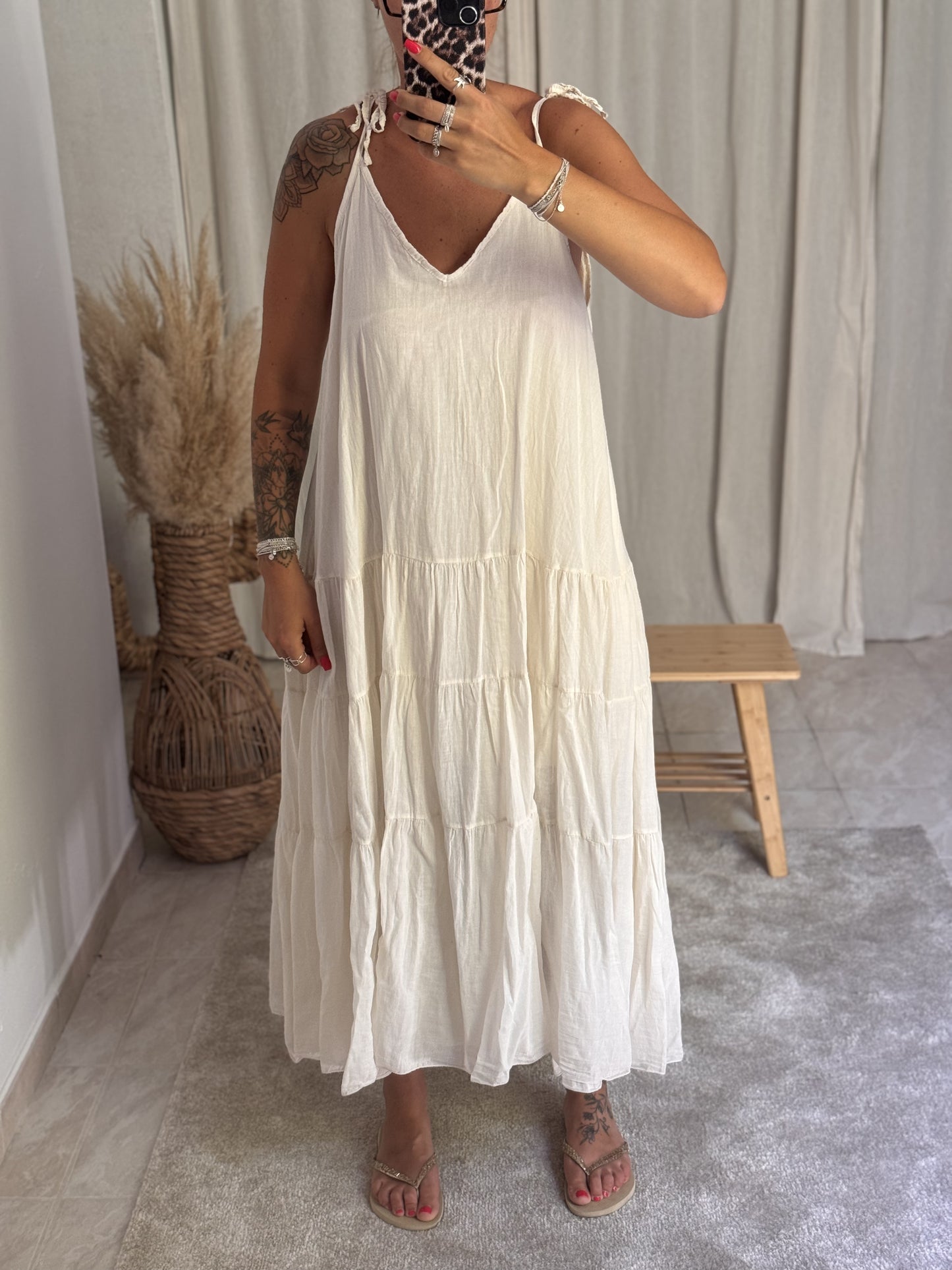 ROBE LONGUE BEIGE