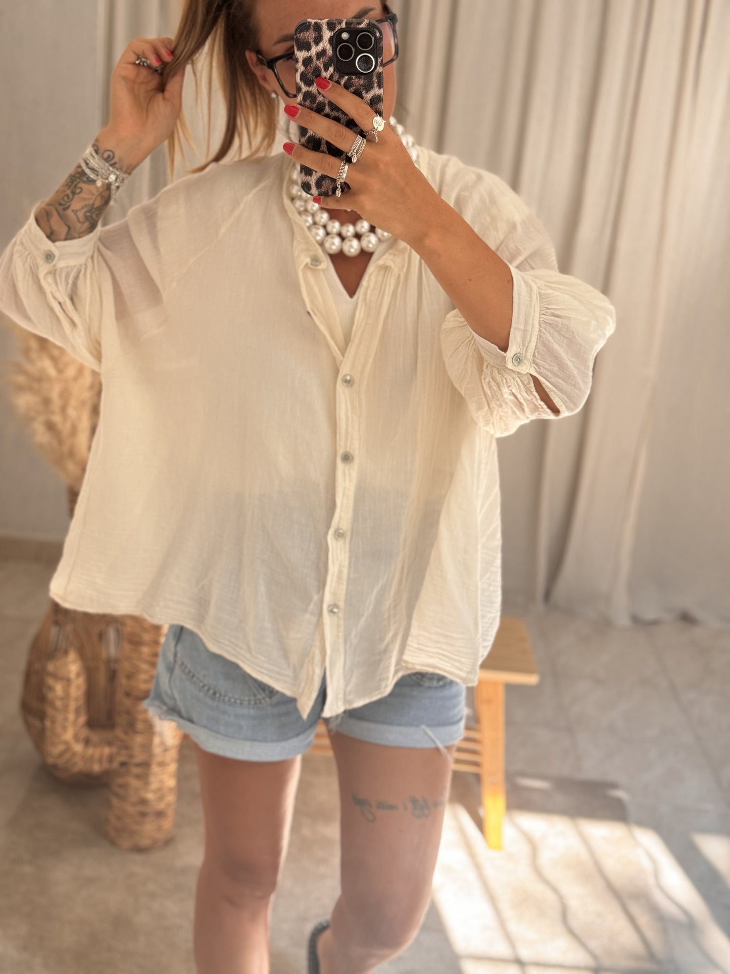 BLOUSE EVA BEIGE