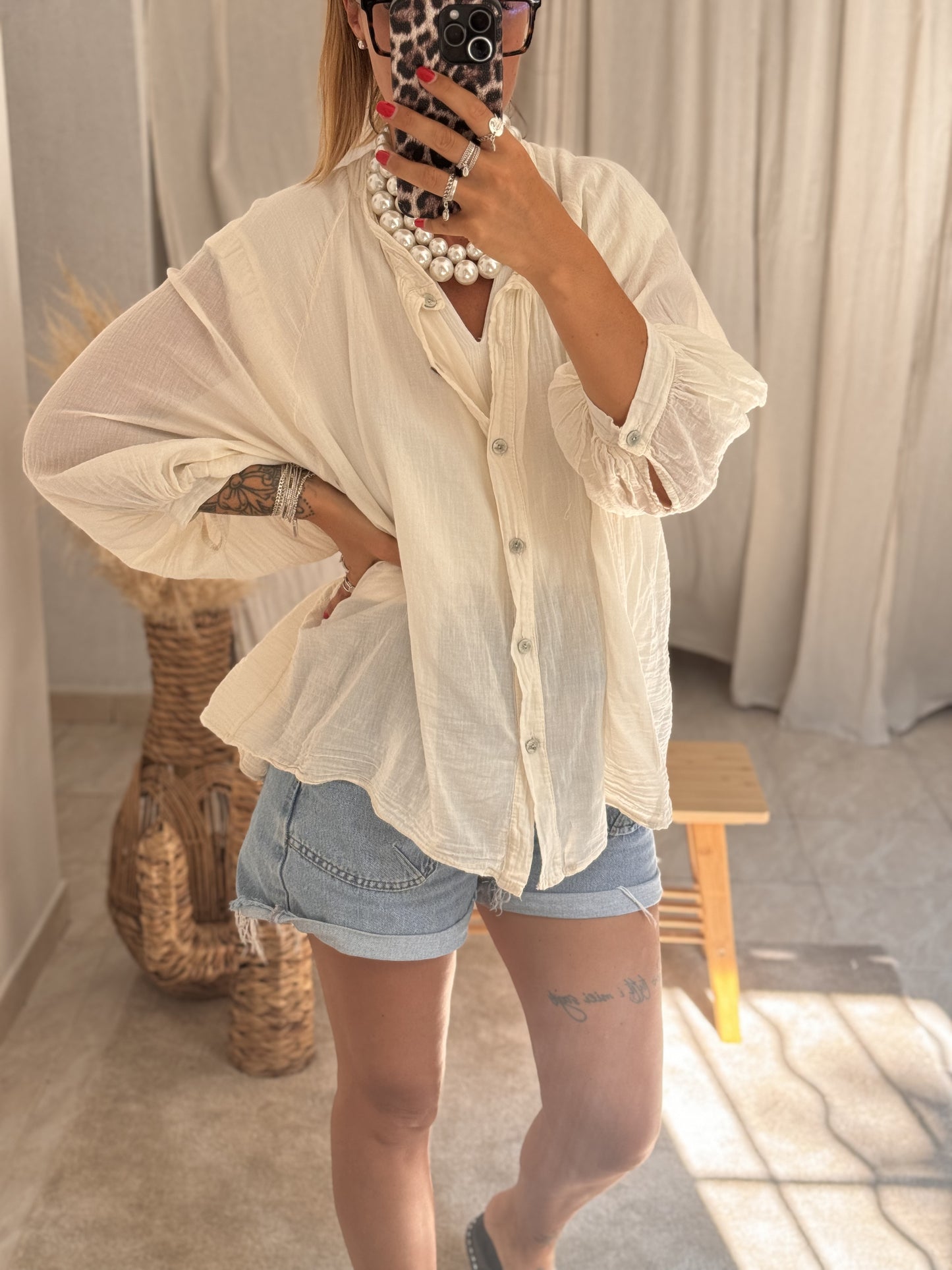 BLOUSE EVA BEIGE