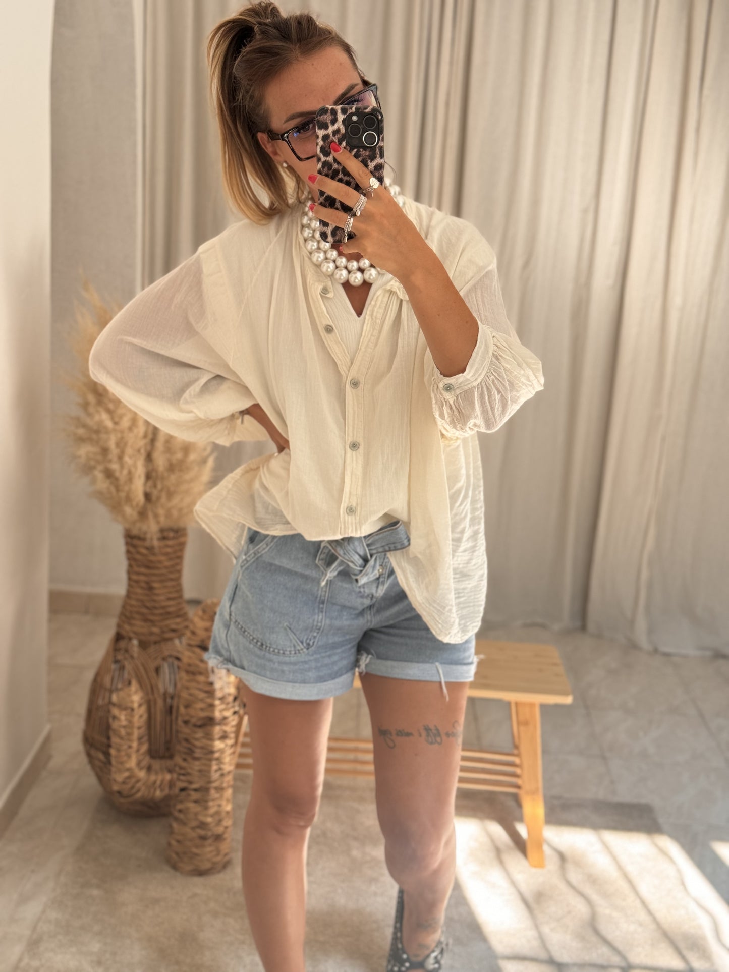 BLOUSE EVA BEIGE