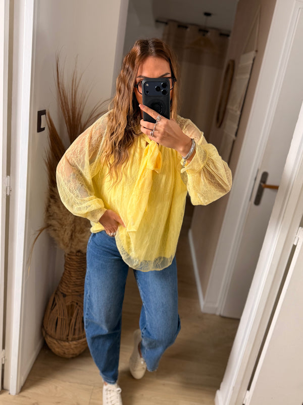 Blouse I Dentelle Jaune