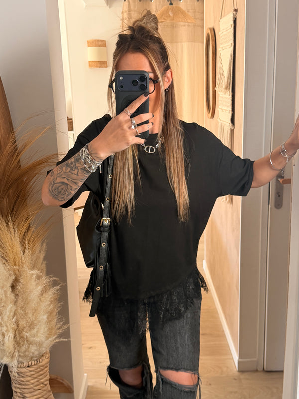 T-shirt I Dentelle noir