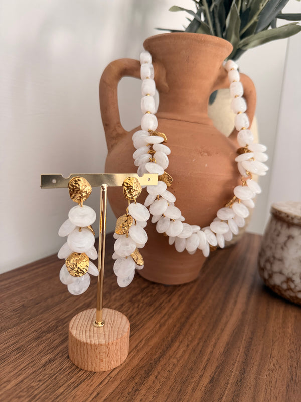 Collier I Maya blanc