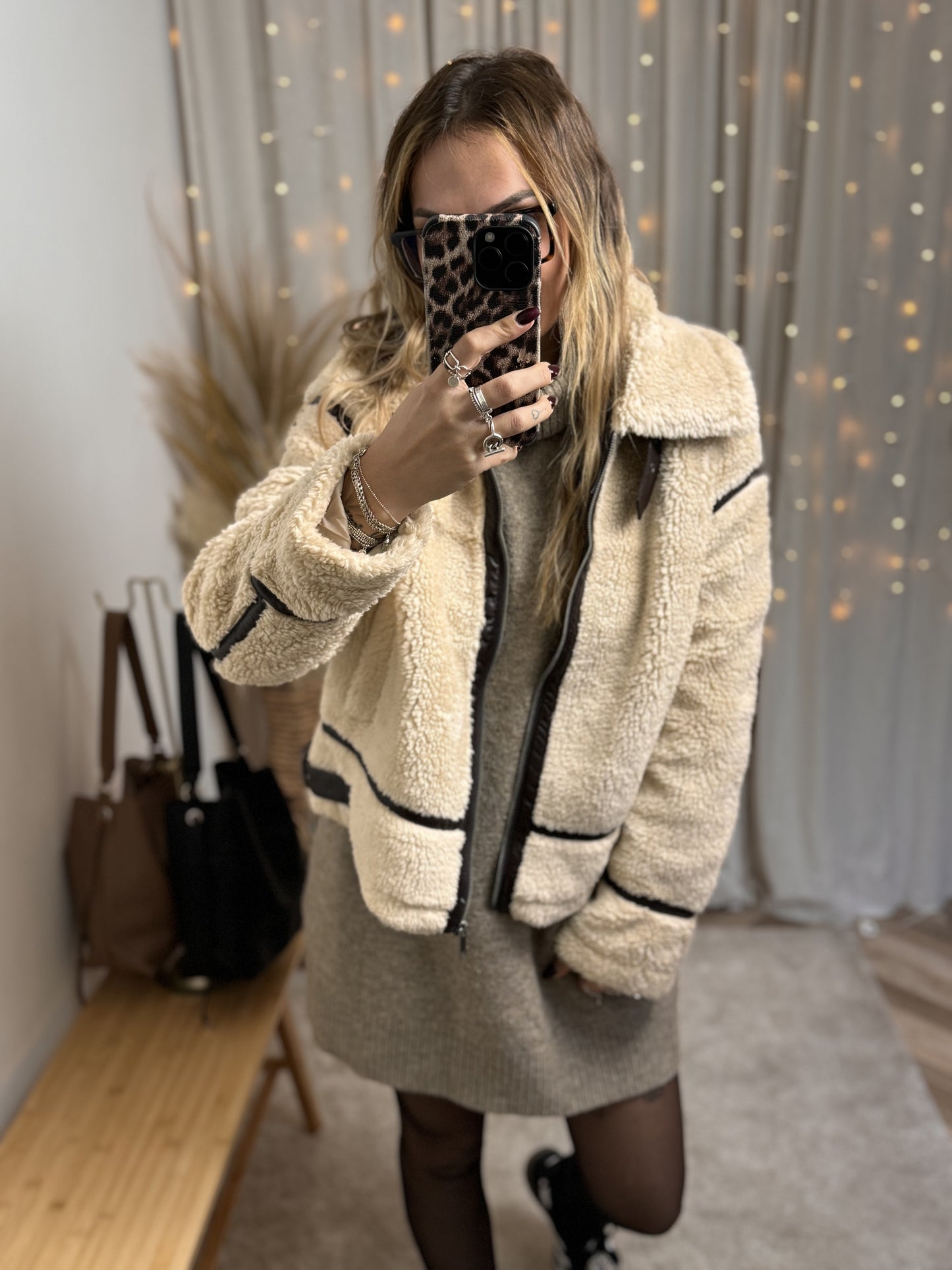 VESTE TEDDY EDEN BEIGE