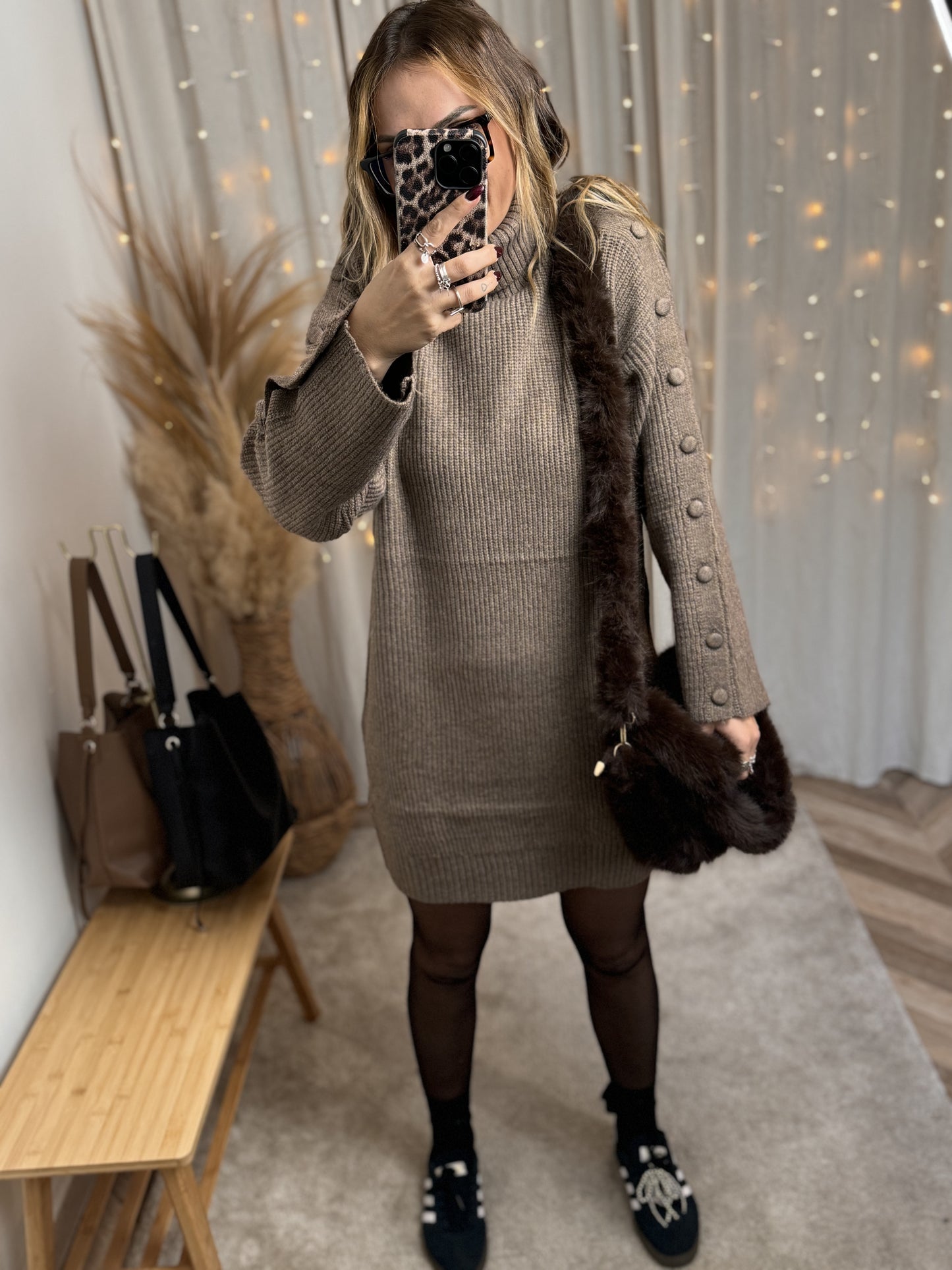 ROBE PULL MATHILDE TAUPE