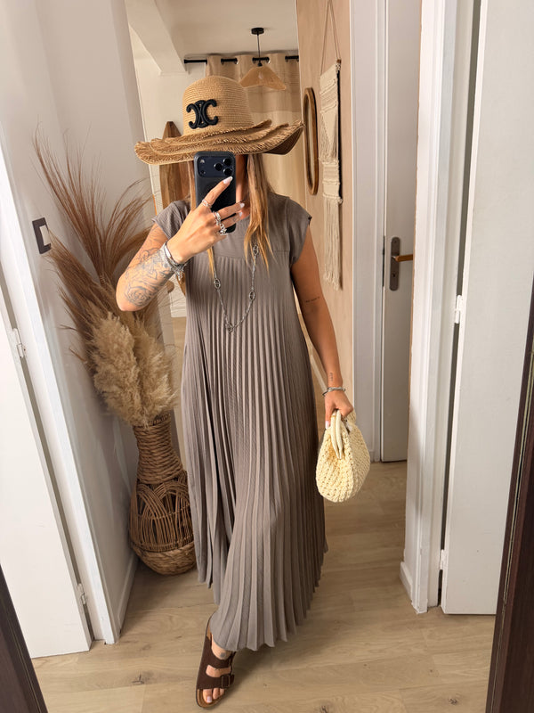 Robe I Solène taupe