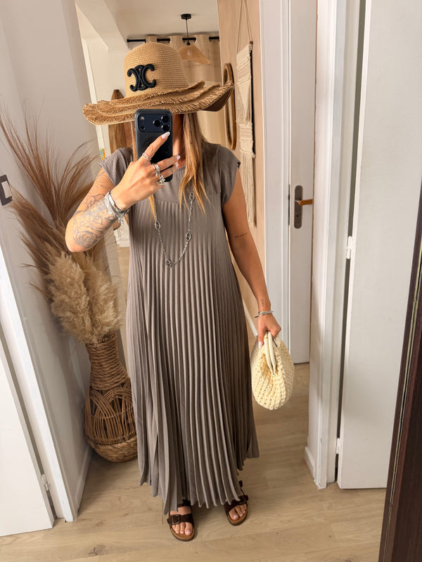 Robe I Solène taupe