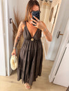 Robe longue I Flora choco