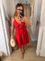 Robe courte I Flora rouge