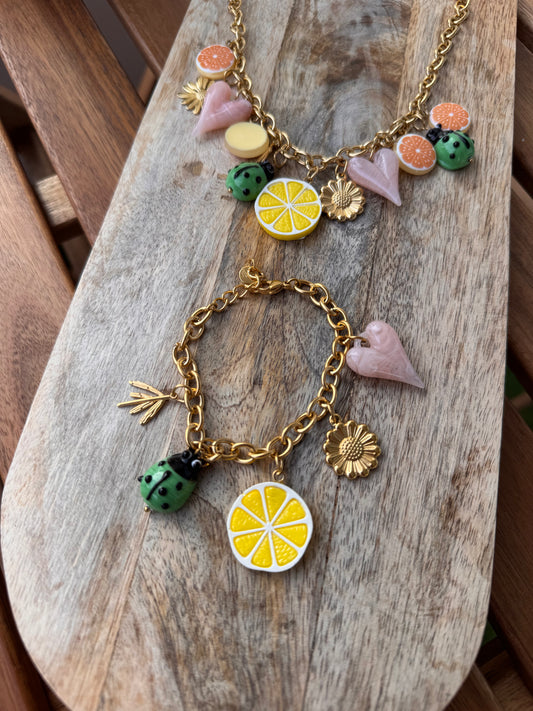 BRACELET CHARMS 🐞🍋