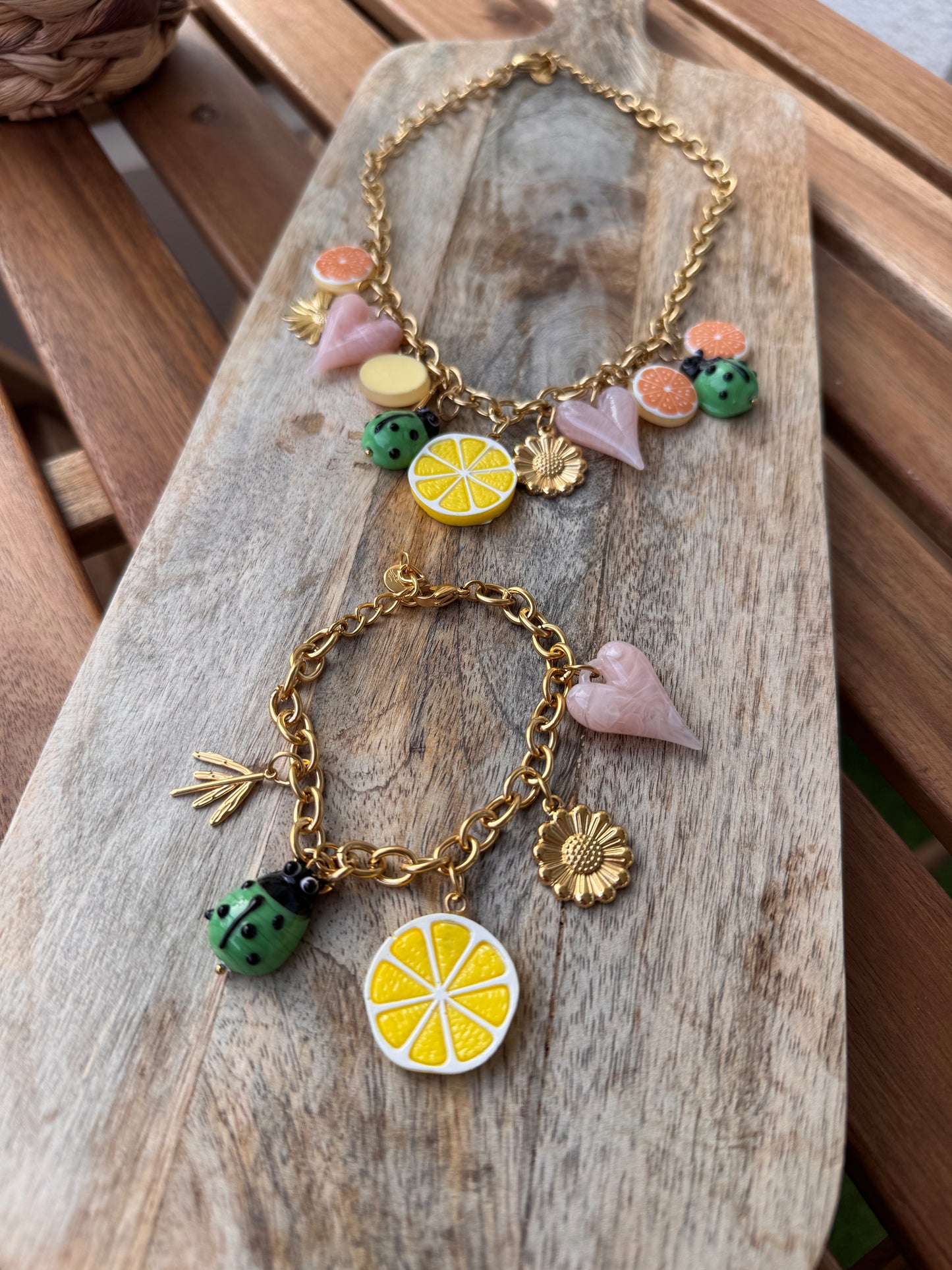 BRACELET CHARMS 🐞🍋