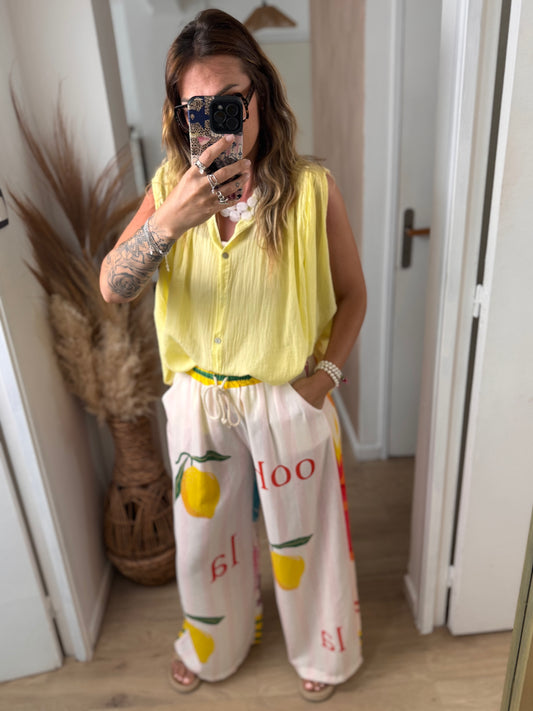 BLOUSE TRECIA JAUNE