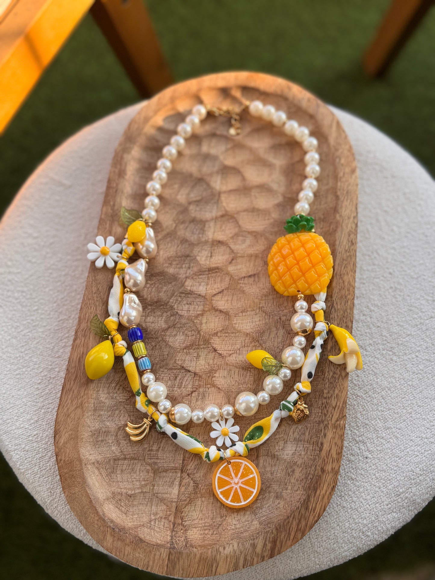 COLLIER DOUBLE CHARMS 🍍
