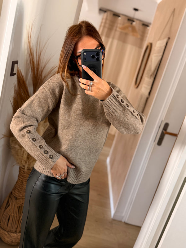 Pull June taupe