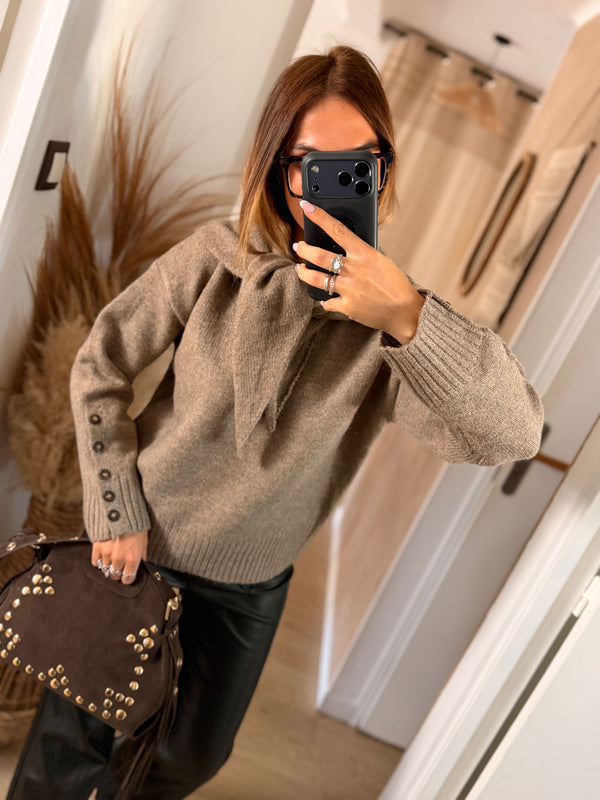 Pull June taupe